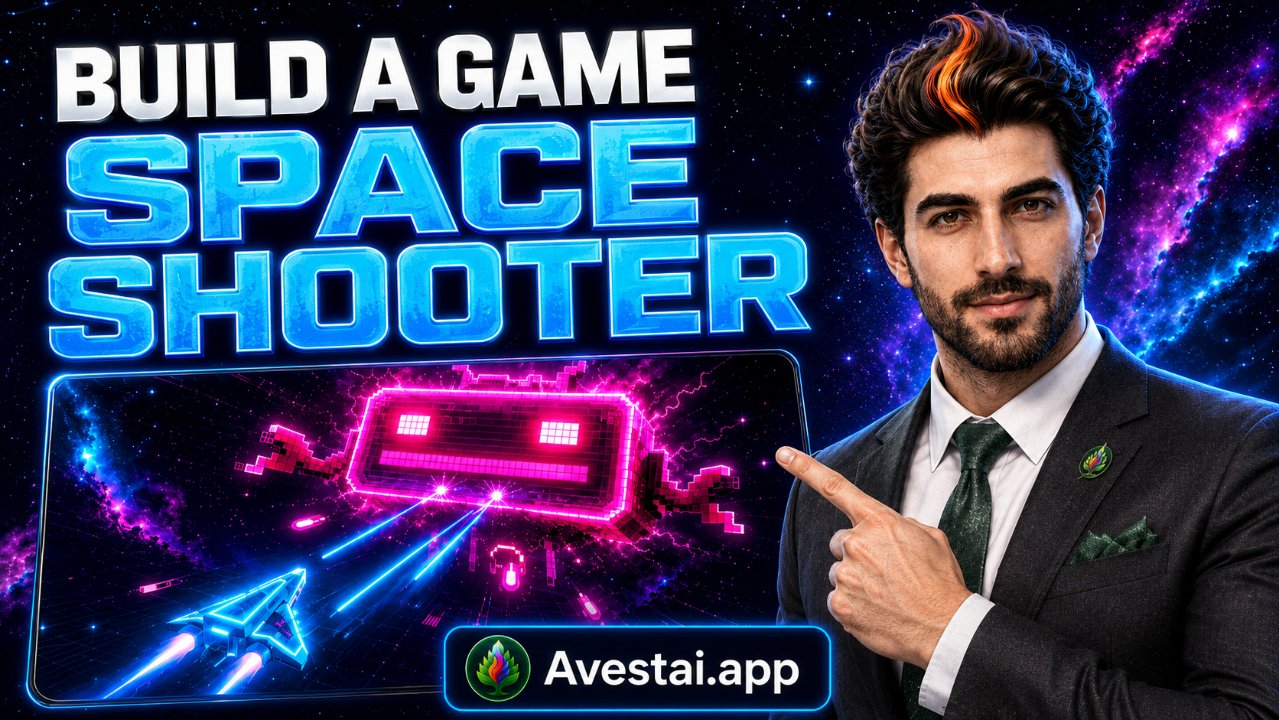 آموزش ساخت بازی با هوش مصنوعی - بازی Space Shooter